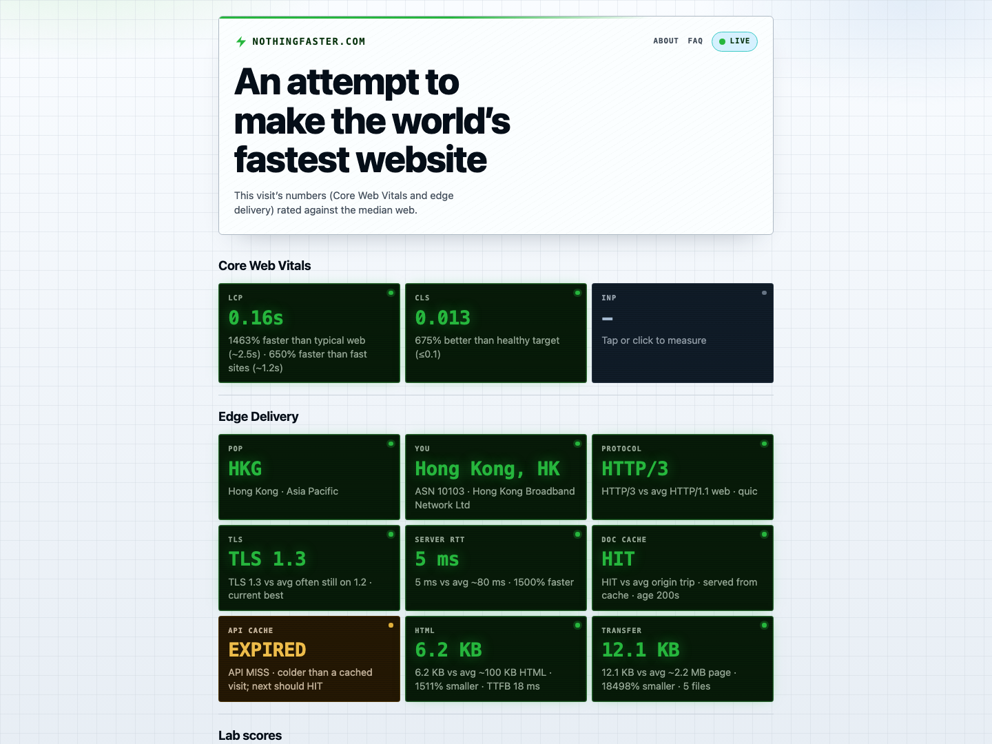 NothingFaster project screenshot